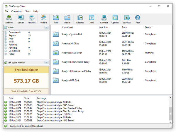 DiskSavvy Server Disk Space Monitor