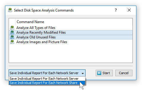 Batch Disk Space Analysis Mode