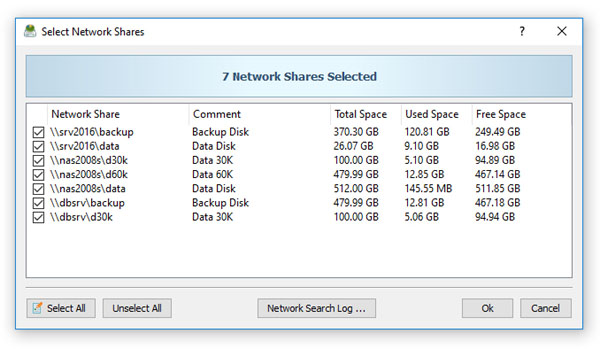 Search Network Shares